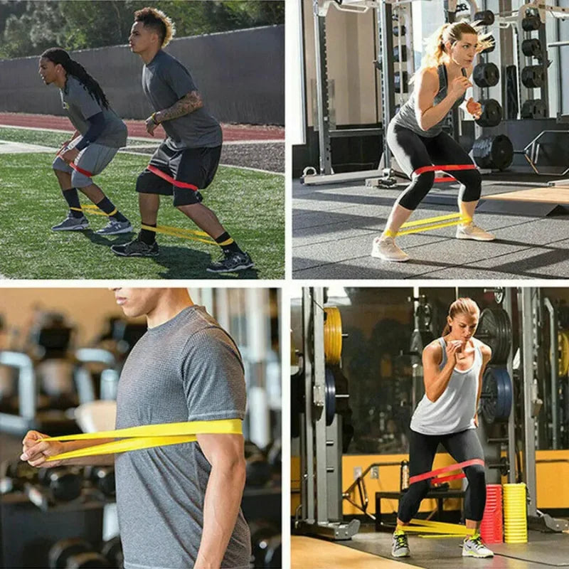 Kit 5 Faixas Elásticas Para Exercícios Físicos