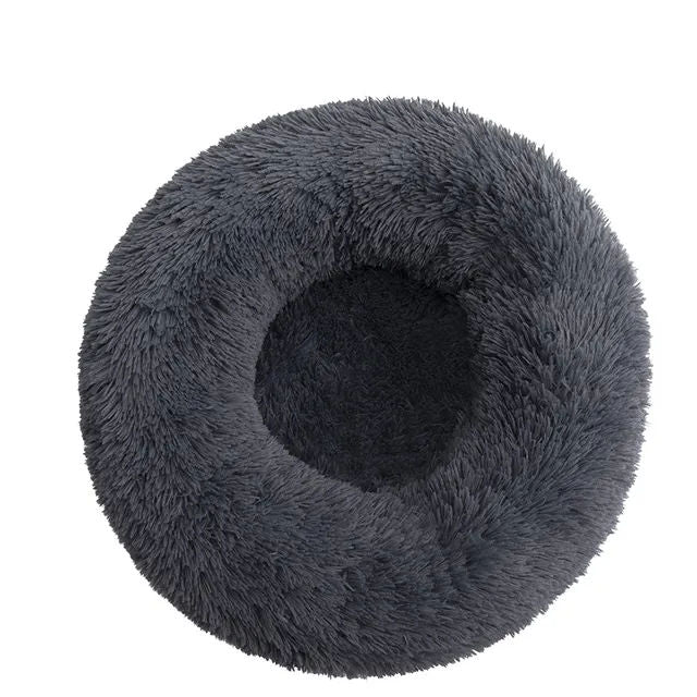 Cama confortável donut cuddler para pets